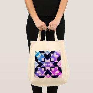 Geometric Eco Livsmedel Tote Tygkasse