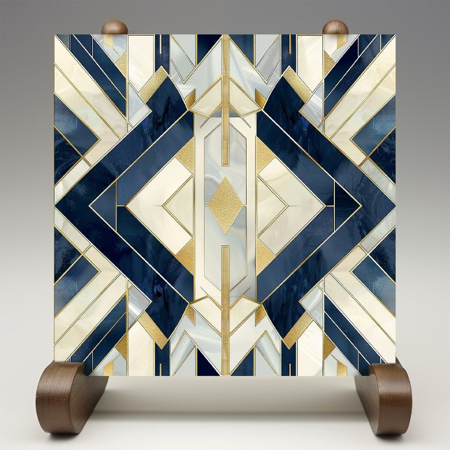 Geometric Elegance Art Deco Ceramic Tile Kakelplatta (Skapare uppladdad)