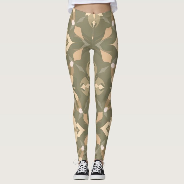 Geometric Elegance Leggings (Framsida)