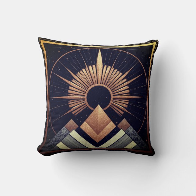 Geometric Elegancy Cotton Cushion Kudde (Framsida)