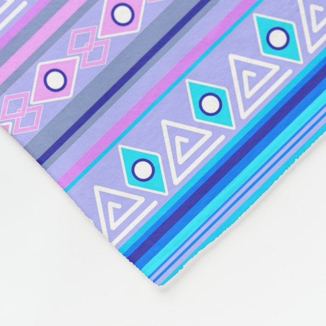 geometric ethnic tribal pattern of American Indian Fleecefilt (Hörn)