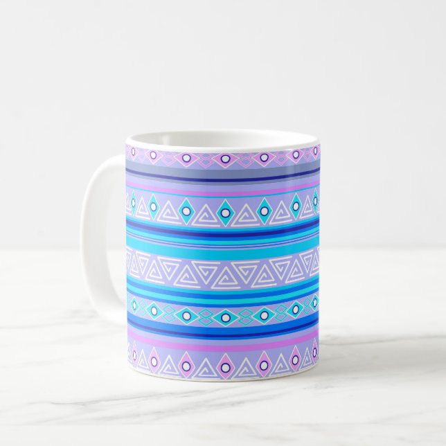 geometric ethnic tribal pattern of American Indian Kaffemugg (Framsida vänster)