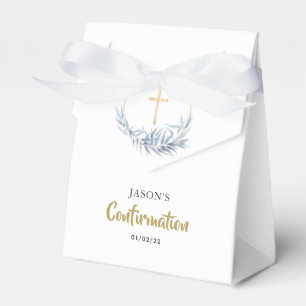 Geometric Eucalyptus Confirmation Favor Box Presentaskar