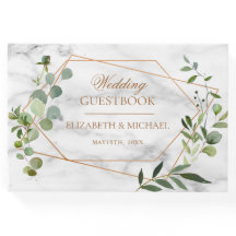 Geometric Eucalyptus Marble Elegant bröllop