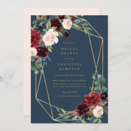 Geometric Fall Elegance Inbjudningskort för möhipp