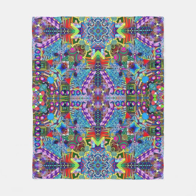 Geometric Fantasy Fleecefilt (Framsidan)