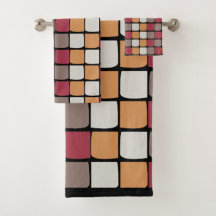 Geometric Färg Block Mönster