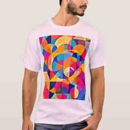 Geometric Färg Emotion T Shirt