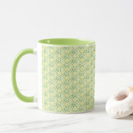 Geometric Färg Lime Green Mugg