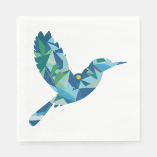 Geometric Färgad Bird Pappersservett