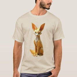Geometric Fennec Fox T Shirt