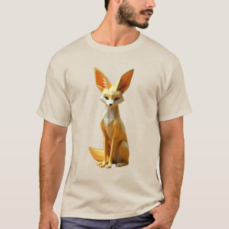 Geometric Fennec Fox T Shirt