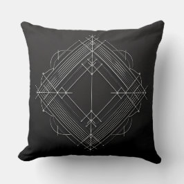 Geometric Filigree Diamond Kudde