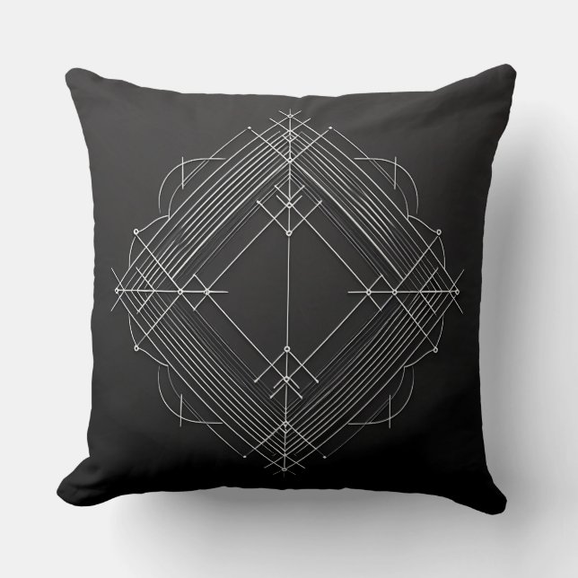 Geometric Filigree Diamond Kudde (Framsida)