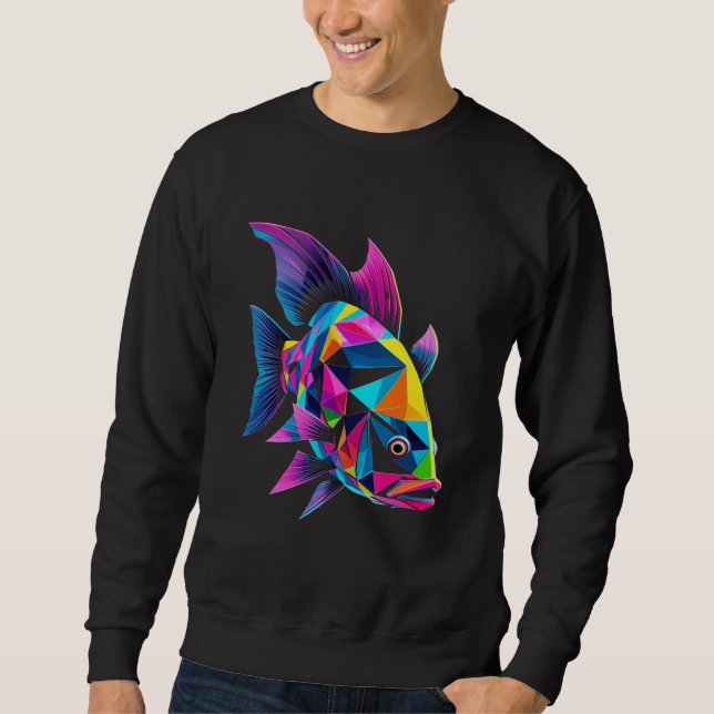 Geometric Fish Sweatshirt (Framsida)