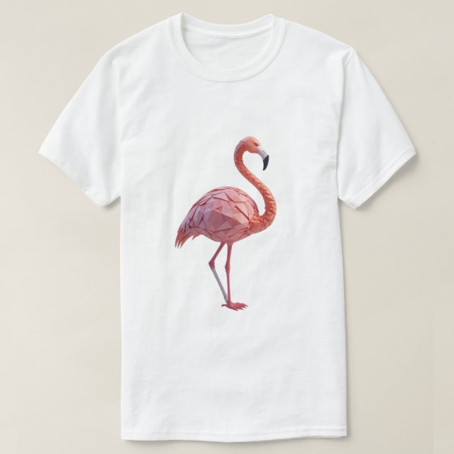 Geometric Flamingo T-shirt (Design framsida)