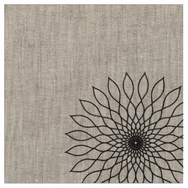 Geometric Flower〜ブラック_濃淡あり〜 Tyg