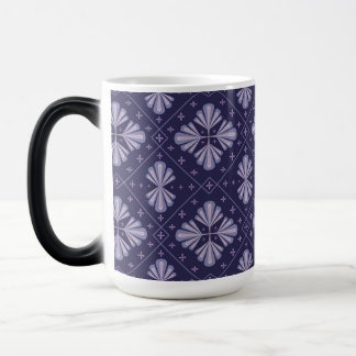 Geometric Flower Petals Abstract Repeat Pattern Magisk Mugg