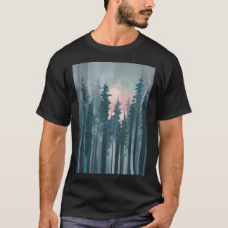Geometric Forest T Shirt