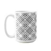 Geometric Four-lobed Mönster tillverkad av svarta