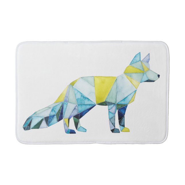 Geometric Fox Animal Badrumsmatta (Framsidan)