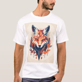 Geometric Fox T Shirt