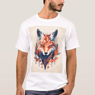 Geometric Fox T Shirt