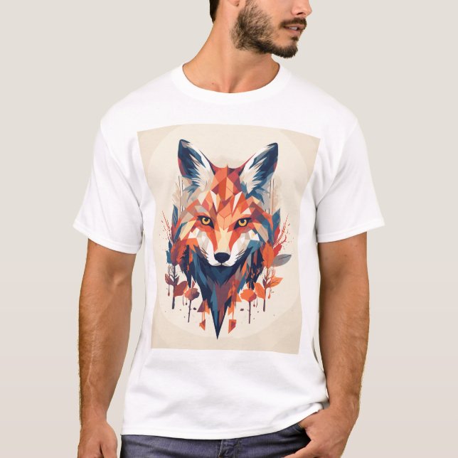 Geometric Fox T Shirt (Framsida)