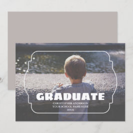 Geometric Frame Kids Photo Graduation Meddelande