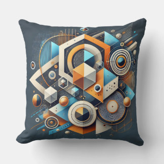 Geometric Fusion Abstrakt Dekorativ kudde