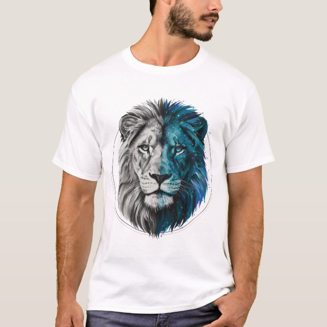 Geometric Fusion Lejon T-shirt (Framsida)