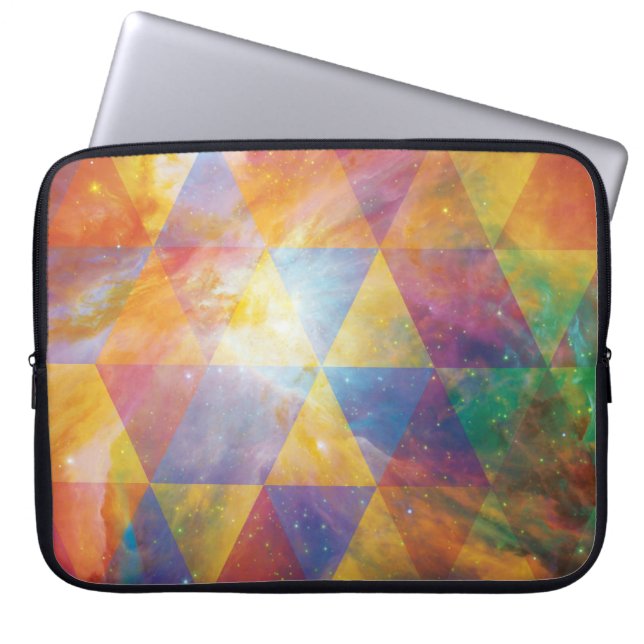 Geometric Galaxy Art Laptop Fodral (Framsidan)
