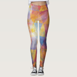 Geometric Galaxy Art Leggings