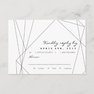 Geometric Gemstone OSA Responcard Kort