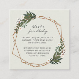 Geometric Gender Neutral Bokar for Baby Shower Tilläggskort