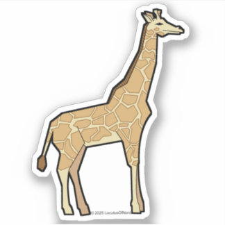 Geometric Giraffe Klistermärken