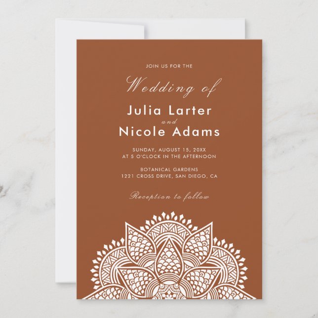 Geometric Glittering Metallic Luxury Wedding Inbjudningar (Framsida)