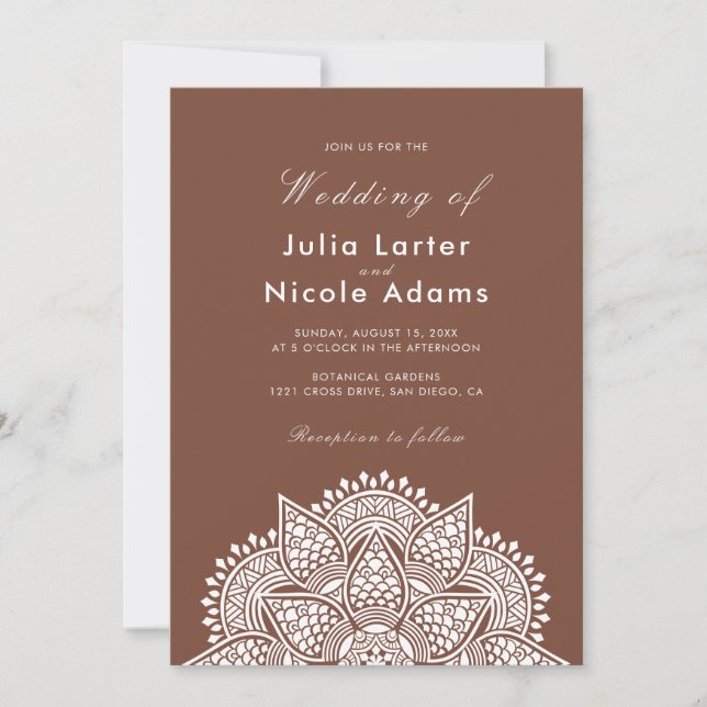 Geometric Glittering Metallic Luxury Wedding Inbjudningar (Framsida)