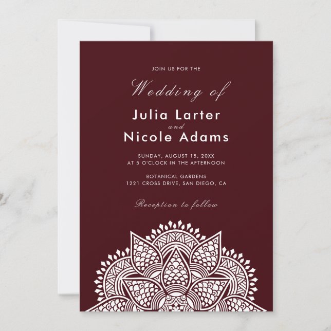 Geometric Glittering Metallic Luxury Wedding Inbjudningar (Framsida)