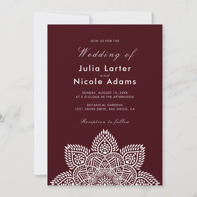 Geometric Glittering Metallic Luxury Wedding Invit Inbjudningar (Framsida)