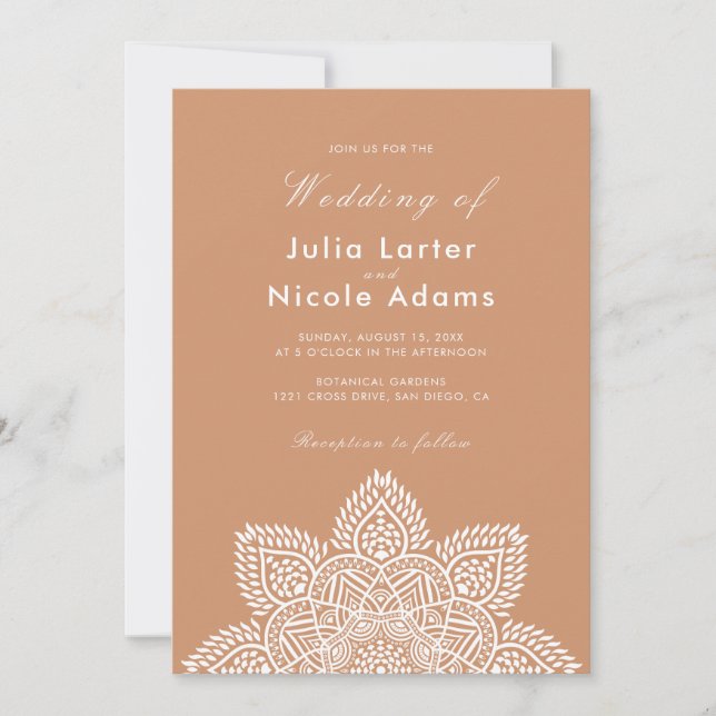 Geometric Glittering Metallic Luxury Wedding Invit Inbjudningar (Framsida)