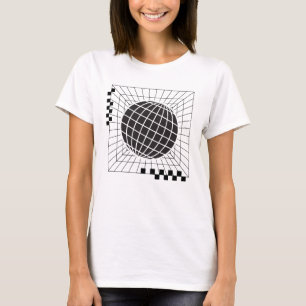 Geometric Global Sphere Design T Shirt