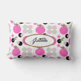 Geometric graphic power girl lumbarkudde