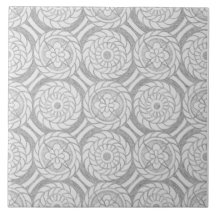 Geometric Grått Mönster Abstrakt Circles