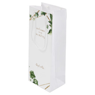 Geometric Greenery Välkommen till vår Bröllop-Anpa