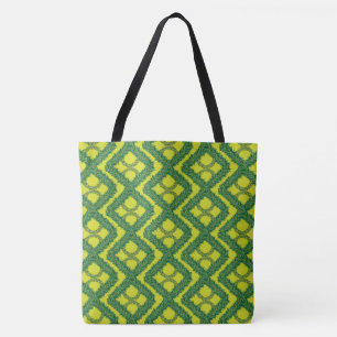 Geometric Grönt Garland Squares helgdag mönster Tygkasse