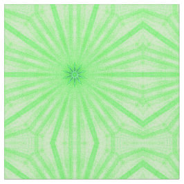 Geometric Grönt Kaleidoscope Spokes Anpassningsbar Tyg