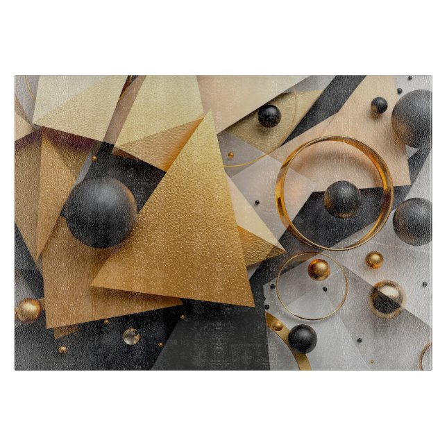 Geometric Guld & Black Elegance (Framsidan)