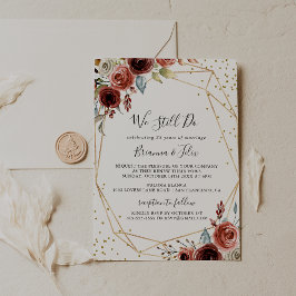 Geometric Guld Glitter, vi fortsätter att förnya V Inbjudningar