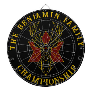 Geometric guld hjort djurart dekorativ anpassnings darttavla